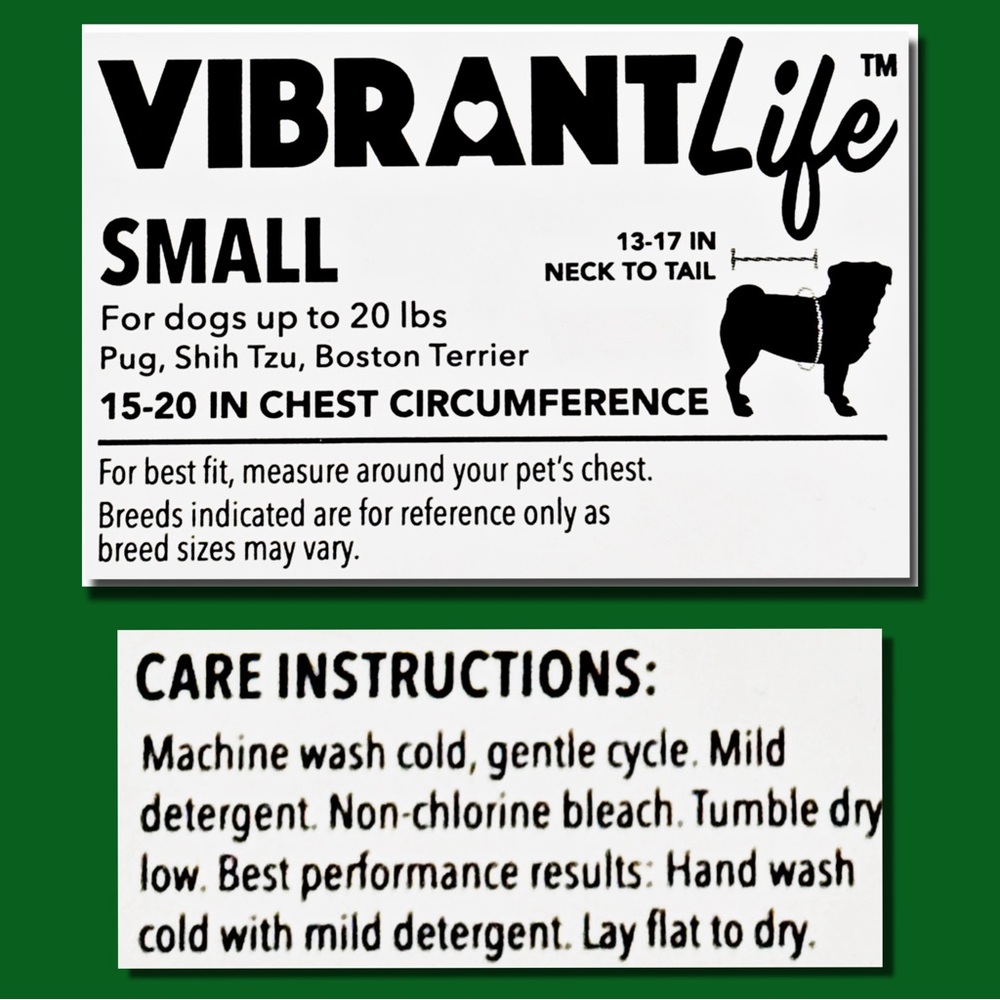 NWT Vibrant Life "Majestically Awkward" Dog Hoodie Size Small Dogs up to 20 lbs - Picture 11 of 16